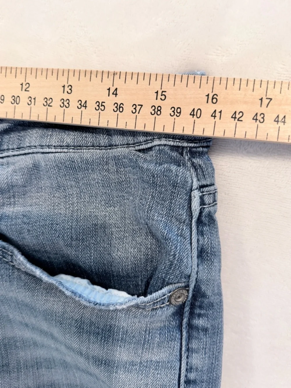 BKE Mason Straight Leg Jeans 32x30 Light Wash Stretch Denim